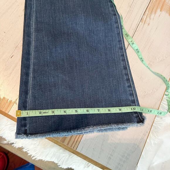 NYDJ Ava Daring Ankle Flare Fray Hem Jeans  Size 16 Foundry - Picture 15 of 15